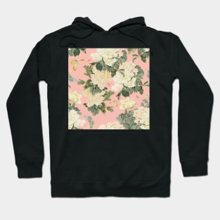 Watercolor peony flower Hoodie